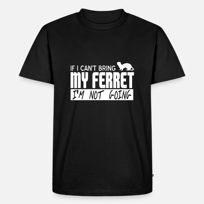 Frettchen - Männer Premium Bio T-Shirt - Schwarz