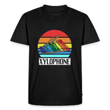 Xylophone - T-shirt Premium bio Homme - noir - Devant - Nico (187cm)