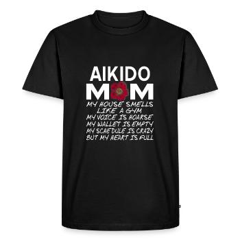 Aïkido - T-shirt Premium bio Homme - noir - Devant - Nico (187cm)