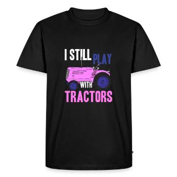Agriculteur agriculteur - T-shirt Premium bio Homme - noir - Devant - Nico (187cm)