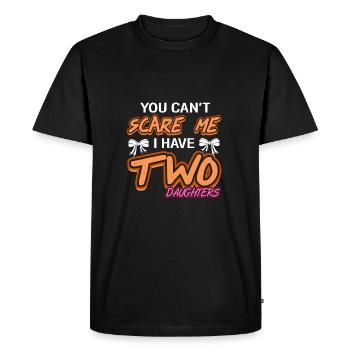 père et fille - T-shirt Premium bio Homme - noir - Devant - Nico (187cm)