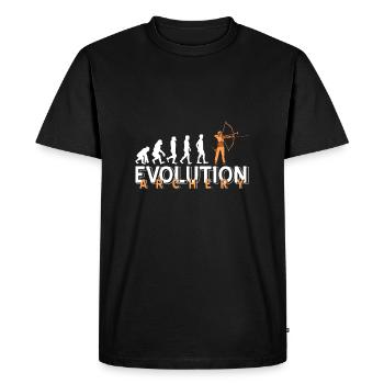 Archery - Men's Premium Organic T-Shirt - black - Front - Nico (187cm)