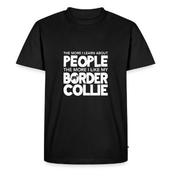 Border Collie - T-shirt Premium bio Homme - noir - Devant - Nico (187cm)