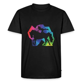 Cadeau de cheval de saut - T-shirt Premium bio Homme - noir - Devant - Nico (187cm)