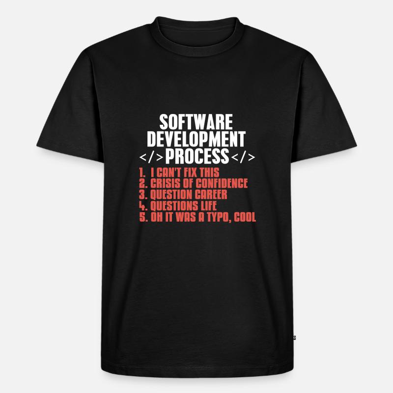 Programmierer - Männer Premium Bio T-Shirt - Schwarz