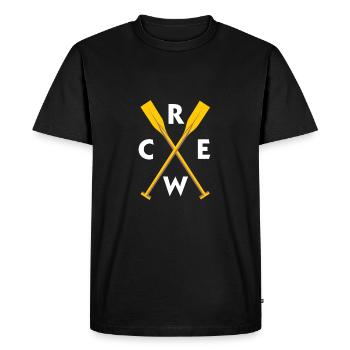 row - Men's Premium Organic T-Shirt - black - Front - Nico (187cm)