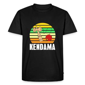 Kendama - T-shirt Premium bio Homme - noir - Devant - Nico (187cm)