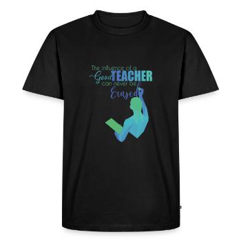 Enseignants - T-shirt Premium bio Homme - noir - Devant - Nico (187cm)