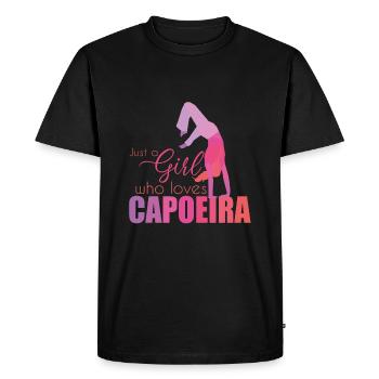 Capoeira - T-shirt Premium bio Homme - noir - Devant - Nico (187cm)