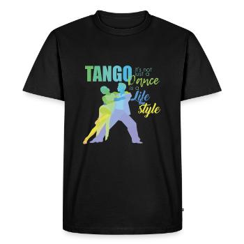 Danse de tango danseur danseur - T-shirt Premium bio Homme - noir - Devant - Nico (187cm)