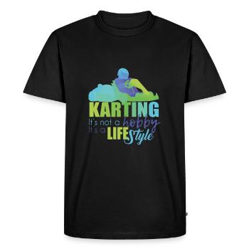 Go Kart - T-shirt Premium bio Homme - noir - Devant - Nico (187cm)