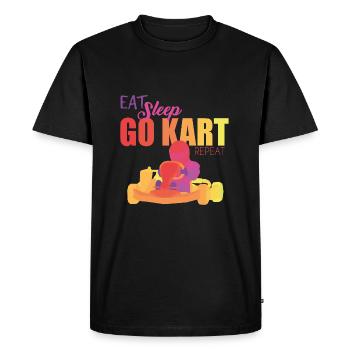 Go Kart - T-shirt Premium bio Homme - noir - Devant - Nico (187cm)