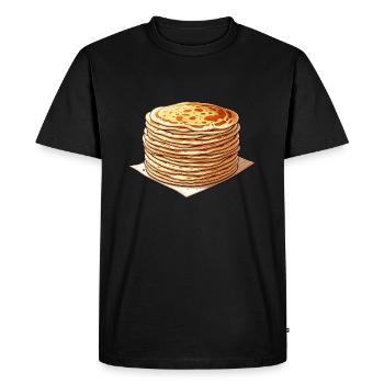 Blini Russian Pancakes Russia Crepes Russian - Men's Premium Organic T-Shirt - black - Front - Nico (187cm)