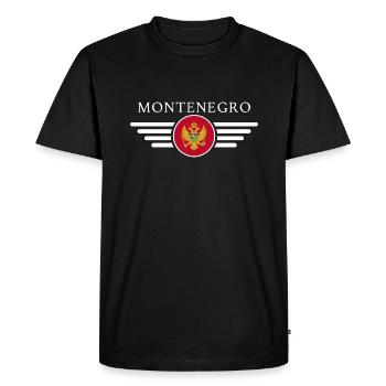 Monténégro : beautés naturelles, Mer Adriatique, Histoire - T-shirt Premium bio Homme - noir - Devant - Nico (187cm)