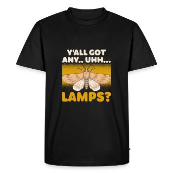 Vous avez tous des lampes Entomologiste Moth disant - T-shirt Premium bio Homme - noir - Devant - Nico (187cm)