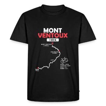 Vélo Mont Ventoux velo le Ventoux Bédoin - T-shirt Premium bio Homme - noir - Devant - Nico (187cm)