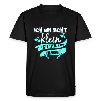 I am not small I am a concentrate - Men's Premium Organic T-Shirt - black - Front - Nico (187cm)