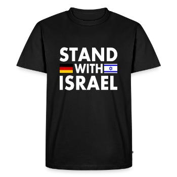 Israel - T-shirt Premium bio Homme - noir - Devant - Nico (187cm)