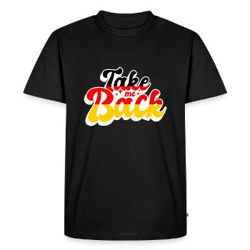 Drapeau allemand Mal du pays Drapeau allemand - T-shirt Premium bio Homme - noir - Devant - Nico (187cm)