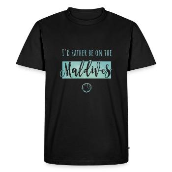Cadeau des Maldives pour les voyageurs - T-shirt Premium bio Homme - noir - Devant - Nico (187cm)