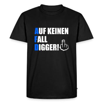 Certainement pas digga - T-shirt Premium bio Homme - noir - Devant - Nico (187cm)