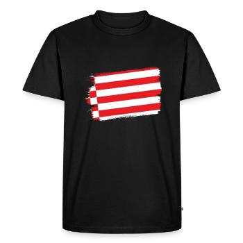 Drapeau de Brême Drapeau de Brême - T-shirt Premium bio Homme - noir - Devant - Nico (187cm)