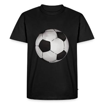 Football Sticker Classic - Men's Premium Organic T-Shirt - black - Front - Nico (187cm)