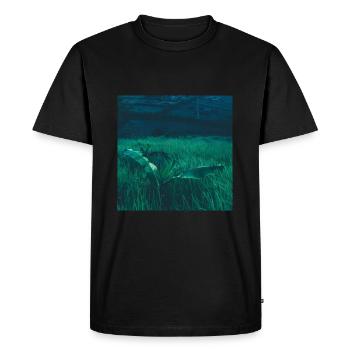 Plante solitaire - T-shirt Premium bio Homme - noir - Devant - Nico (187cm)