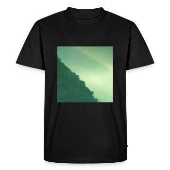 Mountain forest - Men's Premium Organic T-Shirt - black - Front - Nico (187cm)
