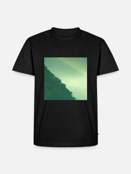 Mountain forest - Men's Premium Organic T-Shirt - black