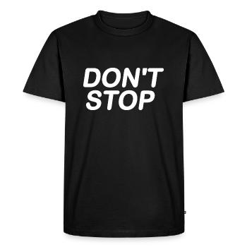 Dont stop - T-shirt Premium bio Homme - noir - Devant - Nico (187cm)