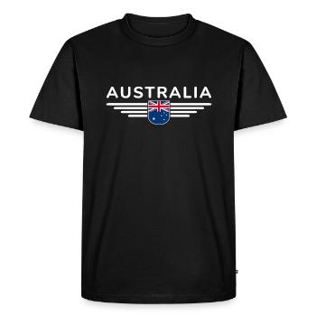J’aime l’Australie tenue T-shirt Design - T-shirt Premium bio Homme - noir - Devant - Nico (187cm)