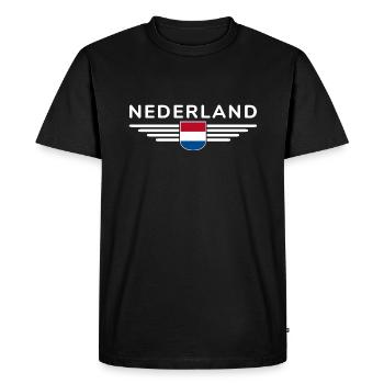 Pays-Bas Fan Outfit Design T-Shirt - T-shirt Premium bio Homme - noir - Devant - Nico (187cm)