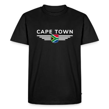 T-shirt du Cap pour les fans et les explorateurs - T-shirt Premium bio Homme - noir - Devant - Nico (187cm)