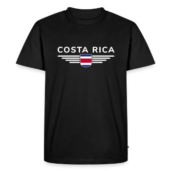 Costa Rica T-Shirt – Pura Vida Style - T-shirt Premium bio Homme - noir - Devant - Nico (187cm)