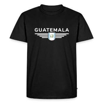 I Love Guatemala, Style Design T-Shirt - Men's Premium Organic T-Shirt - black - Front - Nico (187cm)
