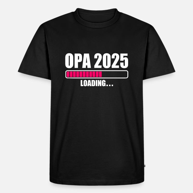 Opa 2025 - Männer Premium Bio T-Shirt - Schwarz