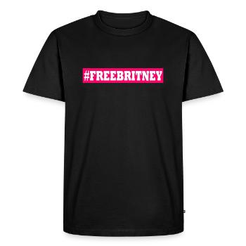 Free britney - T-shirt Premium bio Homme - noir - Devant - Nico (187cm)