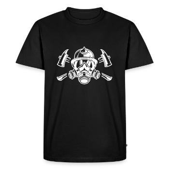 fire brigade - Men's Premium Organic T-Shirt - black - Front - Nico (187cm)