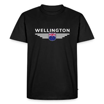 T-shirt Wellington pour les fans néo-zélandais - T-shirt Premium bio Homme - noir - Devant - Nico (187cm)