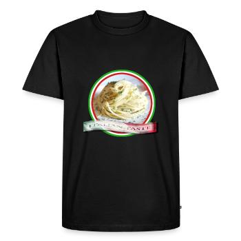 Spaghetti, goût italien - T-shirt Premium bio Homme - noir - Devant - Nico (187cm)