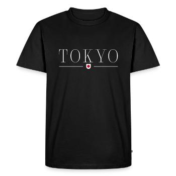 Tokyo Japon Fan Outfit T Shirt Design - T-shirt Premium bio Homme - noir - Devant - Nico (187cm)