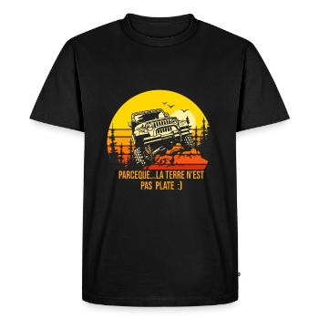 4X4 rétro rando 4X4 - T-shirt Premium bio Homme - noir - Devant - Nico (187cm)