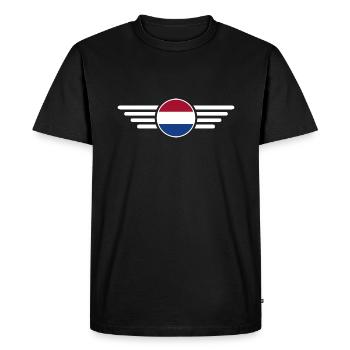 Netherlands Blossom Magic T-Shirt - Men's Premium Organic T-Shirt - black - Front - Nico (187cm)