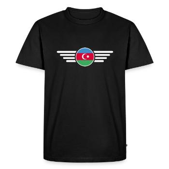 T-shirt design de style azerbaïdjanais - T-shirt Premium bio Homme - noir - Devant - Nico (187cm)