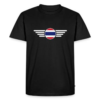 Thaïlande Style Design T-shirt - T-shirt Premium bio Homme - noir - Devant - Nico (187cm)