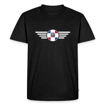 J’aime la République dominicaine Design T-Shirt - T-shirt Premium bio Homme - noir - Devant - Nico (187cm)