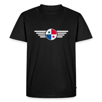 J’aime le Panama, T-shirt design de style élégance - T-shirt Premium bio Homme - noir - Devant - Nico (187cm)