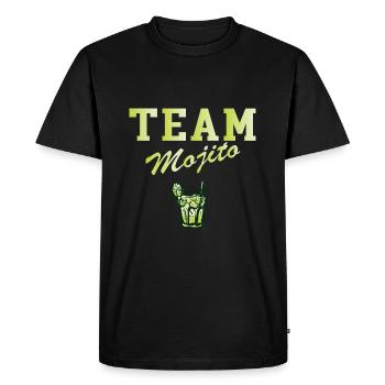 Team mojito - T-shirt Premium bio Homme - noir - Devant - Nico (187cm)