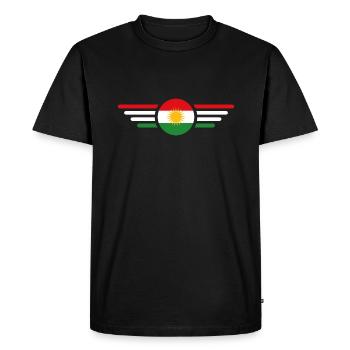 J’aime le Kurdistan, T-shirt design de style élégance - T-shirt Premium bio Homme - noir - Devant - Nico (187cm)